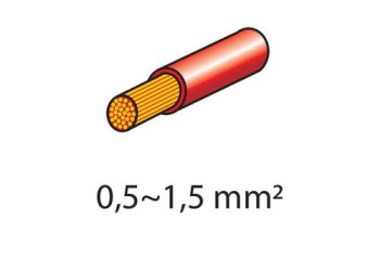 Φισάκια κιτ 2,8x0,5mm 20τεμ. Κόκκινα