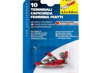 ΦΙΣΑΚΙΑ (ΘΗΛΥΚΑ - ΚΟΚΚΙΝΑ - 6.3 Χ 0.8mm) - 10 ΤΕΜ.