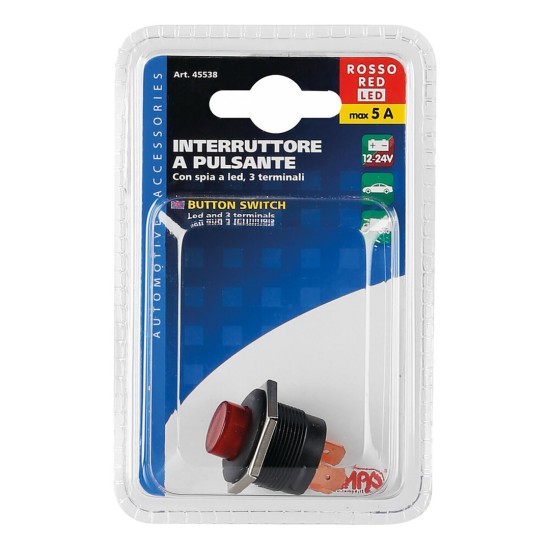 ΔΙΑΚΟΠΤΗΣ ON/OFF 5Α 12/24V ΚΟΚΚΙΝΟ
