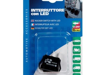 ΔΙΑΚΟΠΤΗΣ ROCKER 12/24V (LED 10A - ΜΠΛΕ)