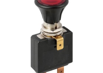 ΔΙΑΚΟΠΤΗΣ PUSH-PULL 14,2mm 12/24V 50A ΜΕ ΚΟΚΚΙΝΟ LED