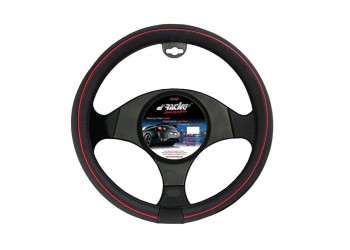 ΚΑΛΥΜΜΑ ΤΙΜΟΝΙΟΥ SPEED ΜΑΥΡΟ ΜΕ ΚΟΚΚΙΝΗ ΡΙΓΑ 37-39cm