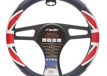 ΚΑΛΥΜΜΑ ΤΙΜΟΝΙΟΥ UK FLAG (ΣΗΜΑΙΑ ΑΓΓΛΙΑΣ) ΓΚΡΙ/ΚΟΚΚΙΝΟ 37-39cm