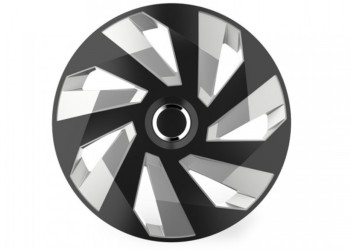 Amio - ΤΑΣΙΑ 14" HUBCAP VECTOR RC SILVER BLACK ΣΕΤ 4 ΤΕΜ ΣΕ ΚΟΥΤΙ (5223/AM)
