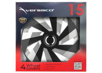 Amio - ΤΑΣΙΑ 15" HUBCAP VECTOR RC SILVER BLACK - ΣΕΤ 4 ΤΕΜ. ΣΕ ΚΟΥΤΙ (5230/AM)