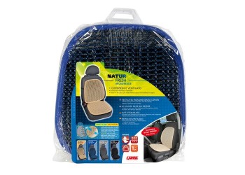 Πλατοκάθισμα Natur-Fresh με ξύλινες Μπλε χάντρες και ύφασμα και μεταλικό πλαίσιο 1 τεμ.