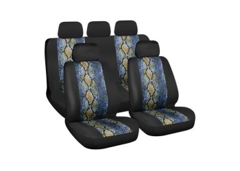 ΚΑΛΥΜΜΑΤΑ ΚΑΘΙΣΜΑΤΩΝ REPTILE FASHION-TREND SERIES ΣΕΤ ΜΑΥΡΟ