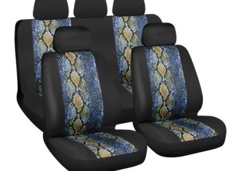 ΚΑΛΥΜΜΑΤΑ ΚΑΘΙΣΜΑΤΩΝ REPTILE FASHION-TREND SERIES ΣΕΤ ΜΑΥΡΟ