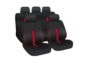 ΚΑΛΥΜΜΑΤΑ ΚΑΘΙΣΜΑΤΩΝ SPEED FASHION-TREND SERIES ΣΕΤ ΜΑΥΡΟ/ΚΟΚΚΙΝΟ