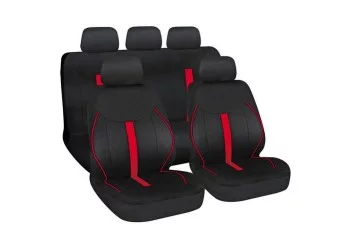 ΚΑΛΥΜΜΑΤΑ ΚΑΘΙΣΜΑΤΩΝ SPEED FASHION-TREND SERIES ΣΕΤ ΜΑΥΡΟ/ΚΟΚΚΙΝΟ