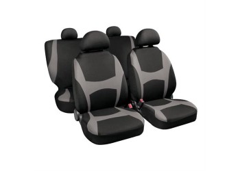 Καλύμματα Καθισμάτων CAPRI SET 4τεμ. Μαύρο/Γκρι