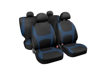Καλύμματα Καθισμάτων CAPRI SET 4τεμ. Μαύρο/Μπλε