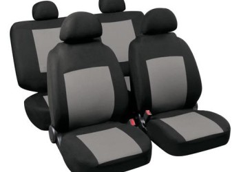 ΚΑλύμματα Καθισμάτων PRODICA SET 4τεμ. Μαύρο/Γκρι