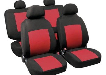 Καλύμματα Καθισμάτων PRODICA SET 4τεμ. Μαύρο/Κόκκινο