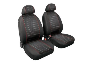 ΚΑΛΥΜΜΑΤΑ ΚΑΘΙΣΜΑΤΩΝ SQUARE ΠΟΛΥΕΣΤΕΡΙΚΟ ΜΑΥΡΟ/ΚΟΚΚΙΝΟ ΜΕ ΠΛΕΞΗ ΖΑΚΑΡ -2ΤΕΜ.