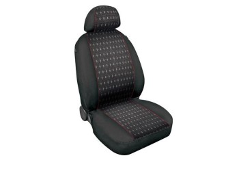 ΚΑΛΥΜΜΑΤΑ ΚΑΘΙΣΜΑΤΩΝ SQUARE ΠΟΛΥΕΣΤΕΡΙΚΟ ΜΑΥΡΟ/ΚΟΚΚΙΝΟ ΜΕ ΠΛΕΞΗ ΖΑΚΑΡ -2ΤΕΜ.