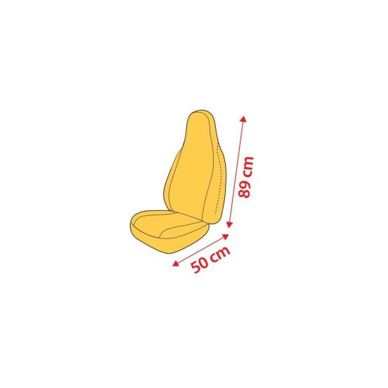 ΚΑΛΥΜΜΑΤΑ ΚΑΘΙΣΜΑΤΩΝ ΦΟΡΕΤΟ ΠΟΛΥΕΣΤΕΡΙΚΟ ΥΦΑΣΜΑ (50x89cm)  ΜΑΥΡΟ DUKA HIGH-BACK MODULAR SERIES LAMPA - 2 ΤΕΜ