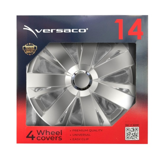 Amio - ΤΑΣΙΑ 14" HUBCAP RC ENERGY ΑΣΗΜΙ ΣΕΤ 4ΤΕΜ ΣΕ ΚΟΥΤΙ (5776/AM)