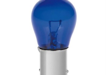 P21W 12V 21W BA15s ΜΟΝΟΠΟΛΙΚΟ ΜΠΛΕ BLUE DYED-GLASS 2ΤΕΜ. BLISTER