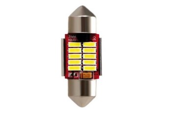 ΛΑΜΠΑΚΙ ΠΛΑΦΟΝΙΕΡΑΣ 12V 12x31mm 150lm ΛΕΥΚΟ MEGA-LED10 (ΔΙΠΛΗΣ ΠΟΛΙΚΟΤΗΤΑΣ- CAN-BUS) BLISTER 1ΤΕΜ.