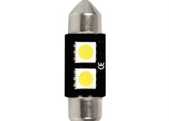 ΛΑΜΠΑΚΙ ΠΛΑΦΟΝΙΕΡΑΣ C5W 12V 10x36mm HYPER-LED6 ΛΕΥΚΟ 2SMDx3chips (ΔΙΠΛΗΣ ΠΟΛΙΚΟΤΗΤΑΣ- CAN-BUS) 1ΤΕΜ.