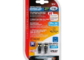 T10 W5W 12V W2,1x9,5d 100lm HYPER-LED24 6.500K ΛΕΥΚΟ 8SMDx3chips (ΚΑΡΦΩΤΟ - CAN-BUS) 2ΤΕΜ.