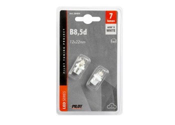 ΛΑΜΠΑΚΙΑ ΜΕ LED B8.5d ΛΕΥΚΟ ΦΩΣ ΚΑΡΦΙ