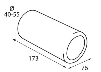 ΑΚΡΟ ΕΞΑΤΜΙΣΗΣ TS-19 40-55mm - ΣΤΡΟΓΓΥΛΟ
