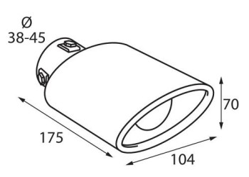 ΑΚΡΟ ΕΞΑΤΜΙΣΗΣ TS-58 Φ38-45mm