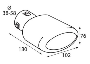 ΑΚΡΟ ΕΞΑΤΜΙΣΗΣ TS-64 Φ38-58mm