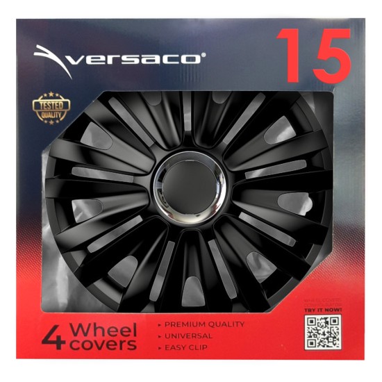 Amio - ΤΑΣΙΑ 15" ROYAL RC BLACK ΣΕΤ ΣΕ ΚΟΥΤΙ - 4 ΤΕΜ (6162/AM)