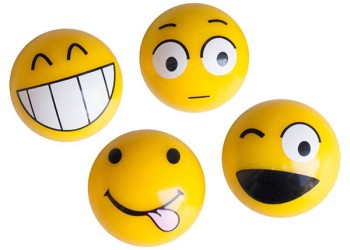 ΚΑΠΑΚΙΑ ΒΑΛΒΙΔΩΝ EMOTICONS ΚΙΤΡΙΝΑ 4ΤΕΜ.