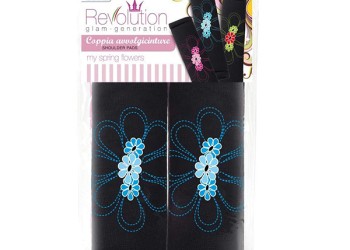 Bottari - ΜΑΞΙΛΑΡΑΚΙΑ ΖΩΝΗΣ ΜΑΥΡΑ ΜΕ ΜΠΛΕ ΛΟΥΛΟΥΔΙΑ - 1 set (ΒΟΤ29164)