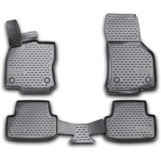 ΠΑΤΑΚΙΑ ΣΕ ΣΚΑΦΗ TPE ΛΑΣΤΙΧΟ ΓΙΑ VW GOLF 7 3D / 5D 11/2012-2020  ΣΕ ΜΑΥΡΟ ΧΡΩΜΑ NOVLINE - 4 ΤΕΜ.