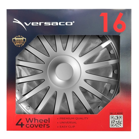 Amio - ΤΑΣΙΑ 16" CRYSTAL ΑΣΗΜΙ ΣΕΤ 4 ΤΕΜ ΣΕ ΚΟΥΤΙ (6322/AM)