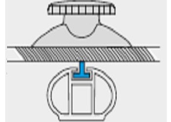 ΣΥΣΤΗΜΑ ΔΕΣΗΣ T-SCREW ΓΙΑ ΜΠΑΓΚΑΖΙΕΡΕΣ ΟΡΟΦΗΣ MANIA/DIAMOND/YELLOWSTONE ΣΕ ΜΠΑΡΕΣ ΑΛΟΥΜΙΝΙΟΥ MENABO