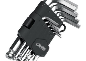 ΑΛΛΕΝ (ALLEN) ΕΞΑΓΩΝΑ ΚΛΕΙΔΙΑ 9 ΤΕΜΑΧΙΩΝ (1,5-2-2,5-3-4-5-6-8-10mm) ΧΡΩΜΙΟ-ΒΑΝΑΔΙΟ (CRV)