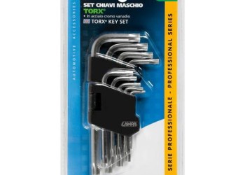 TORX ΚΛΕΙΔΙΑ 9 ΤΕΜΑΧΙΩΝ (T10/15/20/25/27/30/40/45/50)  ΧΡΩΜΙΟ-ΒΑΝΑΔΙΟ (CRV)