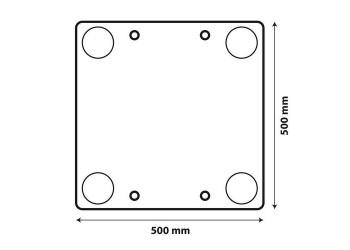 ΑΝΑΚΛΑΣΤΙΚΟ ΣΗΜΑ ΠΡΟΕΞΕΧΟΝΤΟΣ ΦΟΡΤΙΟΥ ΚΟΚΚΙΝΟ/ΑΣΠΡΟ 50x50cm 1ΤΕΜ