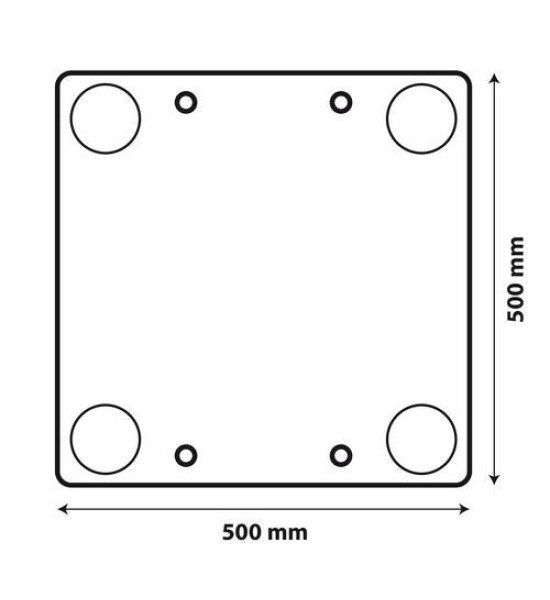 ΑΝΑΚΛΑΣΤΙΚΟ ΣΗΜΑ ΠΡΟΕΞΕΧΟΝΤΟΣ ΦΟΡΤΙΟΥ ΚΟΚΚΙΝΟ/ΑΣΠΡΟ 50x50cm 1ΤΕΜ