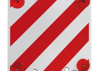 ΑΝΑΚΛΑΣΤΙΚΟ ΣΗΜΑ ΠΡΟΕΞΕΧΟΝΤΟΣ ΦΟΡΤΙΟΥ ΚΟΚΚΙΝΟ/ΑΣΠΡΟ 50x50cm 1ΤΕΜ