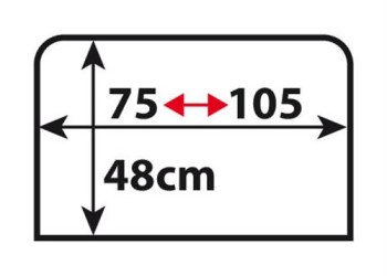 Ηλιοπροστασίες φορετές στη πόρτα από πολυεστέρα για πλαϊνά πίσω τζάμια Medium