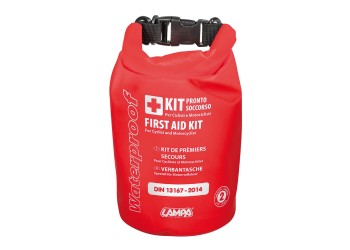 ΦΑΡΜΑΚΕΙΟ ΚΙΤ ΠΡΩΤΩΝ ΒΟΗΘΕΙΩΝ DIN13167-2014 ΓΙΑ ΜΟΤΟ/ΠΟΔΗΛΑΤΟ 16 Χ 12 Χ 5 cm (ΑΔΙΑΒΡΟΧΗ ΘΗΚΗ)