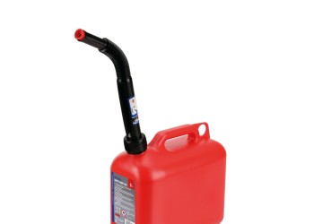 ΜΠΕΤΟΝΙ-ΚΑΝΙΣΤΡΟ ΠΛΑΣΤΙΚΟ ΓΙΑ ΜΕΤΑΦΟΡΑ ΚΑΥΣΙΜΟΥ ΜΕ ΕΥΚΑΜΠΤΟ ΜΑΚΡΥ ΣΤΟΜΙΟ ΑΣΦΑΛΕΙΑΣ ΚΟΚΚΙΝΟ JERRY CAN 5lt LAMPA  - 1 TEM.