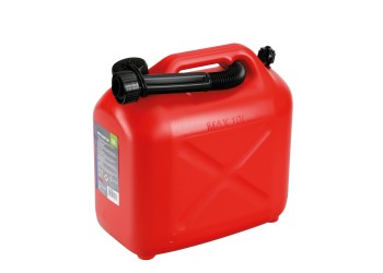ΜΠΕΤΟΝΙ-KANIΣΤΡΟ ΠΛΑΣΤΙΚΟ ΓΙΑ ΜΕΤΑΦΟΡΑ ΚΑΥΣΙΜΟΥ ΜΕ ΕΥΚΑΜΠΤΟ ΜΑΚΡΥ ΣΤΟΜΙΟ ΑΣΦΑΛΕΙΑΣ ΚΟΚΚΙΝΟ JERRY CAN 10lt LAMPA  - 1 TEM.