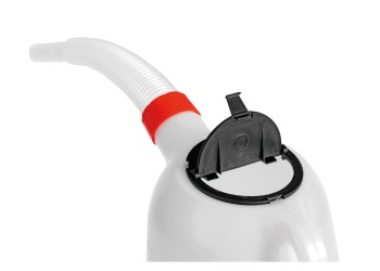 ΔΟΧΕΙΟ ΠΛΑΣΤΙΚΟ (HDPE) ΓΙΑ ΜΕΤΑΦΟΡΑ ΛΑΔΙΟΥ ΜΕ ΕΥΚΑΜΠΤΟ ΜΑΚΡΥ ΣΤΟΜΙΟ ΚΑΙ ΚΑΠΑΚΙ ΛΕΥΚΟ 3000ml LAMPA  - 1 TEM.