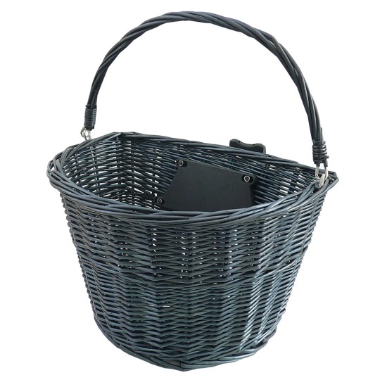 CarCommerce - ΚΑΛΑΘΙ ΠΟΔΗΛΑΤΟΥ ΜΑΥΡΗ ΨΑΘΑ ΜΠΡΟΣΤΙΝΟ ΜΕ ΚΛΙΠ 36x26x22 - 1 τεμ. (68367-CC)