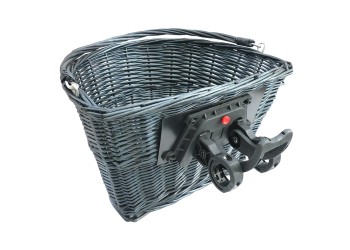 CarCommerce - ΚΑΛΑΘΙ ΠΟΔΗΛΑΤΟΥ ΜΑΥΡΗ ΨΑΘΑ ΜΠΡΟΣΤΙΝΟ ΜΕ ΚΛΙΠ 36x26x22 - 1 τεμ. (68367-CC)