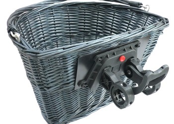 CarCommerce - ΚΑΛΑΘΙ ΠΟΔΗΛΑΤΟΥ ΜΑΥΡΗ ΨΑΘΑ ΜΠΡΟΣΤΙΝΟ ΜΕ ΚΛΙΠ 36x26x22 - 1 τεμ. (68367-CC)