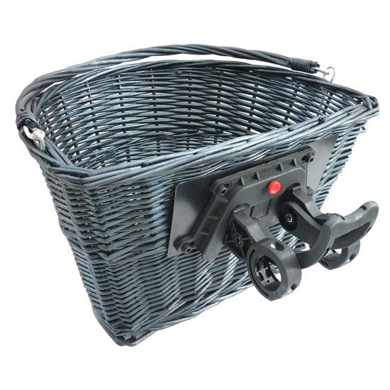 CarCommerce - ΚΑΛΑΘΙ ΠΟΔΗΛΑΤΟΥ ΜΑΥΡΗ ΨΑΘΑ ΜΠΡΟΣΤΙΝΟ ΜΕ ΚΛΙΠ 36x26x22 - 1 τεμ. (68367-CC)